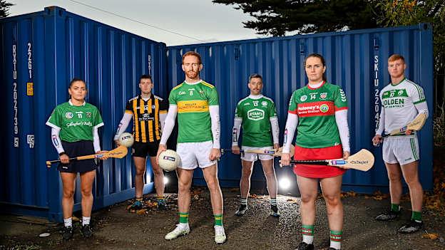 Players, from left, Sarsfields and Galway camogie player Orlaith McGrath, Mountbellew-Moylough and Galway footballer Eoin Finnerty, Watty Graham’s Glen and Derry footballer Conor Glass, Kilmallock and Limerick hurler Graeme Mulcahy, Drom & Inch and Tipperary camogie player Anne Eviston and Ballyhale Shamrocks and Kilkenny hurler Adrian Mullen at the launch of this year’s AIB GAA Club Championships and AIB Camogie Club Championships, that will see AIB celebrating #TheToughest players of all: those who don’t quit, who keep going and persevere no matter what. These characteristics define the players who come back year after year and show up for their club when it matters most. 