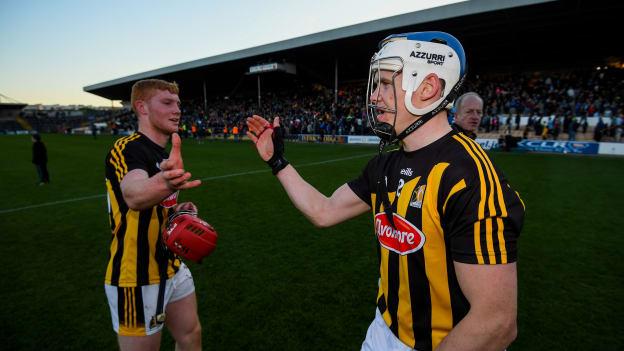 Adrian Mullen and TJ Reid following Kilkenny's Leinster Championship win over Dublin at Nowlan Park.