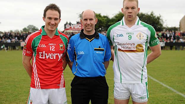Captains Alan Dillon and Sean McVeigh pictured before the 2011 Connacht Championship clash.