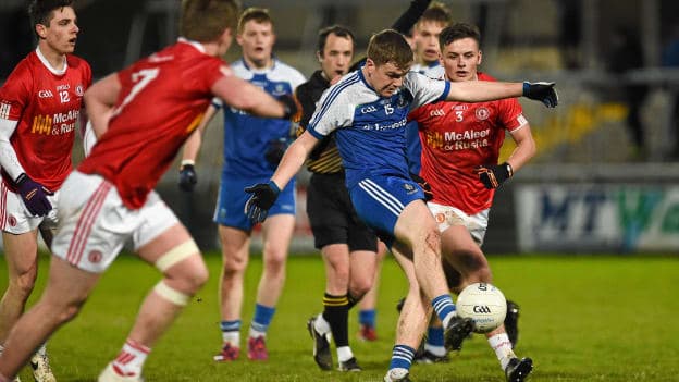 Monaghan forward Fearghal McMahon on the attack.