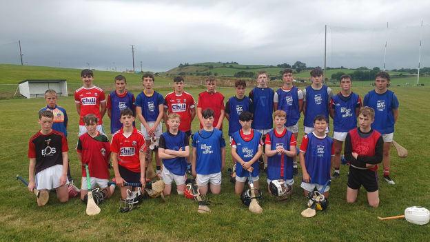 The West Cork U-14 development squad hurlers pictured at a recent training session. 