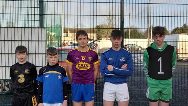 Pictured are five members of the same Clare GAA Academy U-14 hurling panel. 