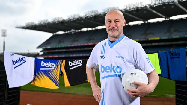 Former Thomas Davis GAA Club and Dublin footballer Paul Curran in attendance at the launch of the 2022 Beko Club Champion at Croke Park in Dublin, a competition to reward and celebrate local GAA club heroes who go above and beyond to help their local community and club. For more information visit leinstergaa.ie/beko-club-champion-2021/. 