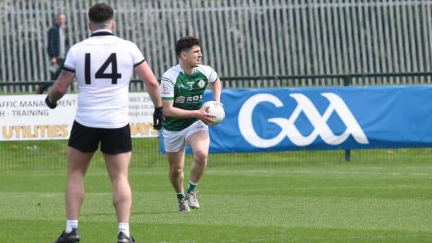 London Captain, Patrick O'Connor emerges with the ball during the All-Britain Championship final.