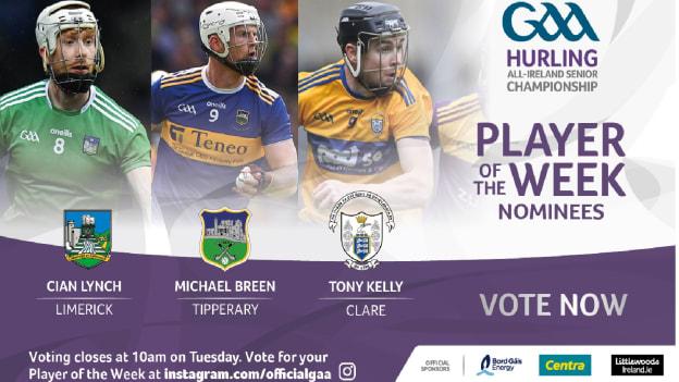 GAA.ie Hurler of the Week nominations.