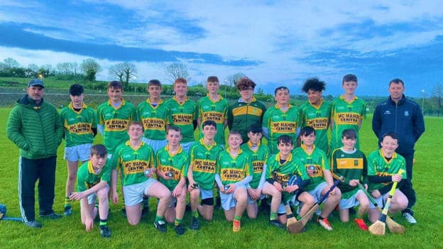 The Castleblayney hurling team that won an U-15 Táin Óg League title this year. 