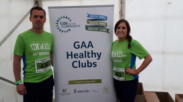 Aoife O'Brien, National Healthy Club Coordinator and Damian Matthews who competed in WAAR 2017