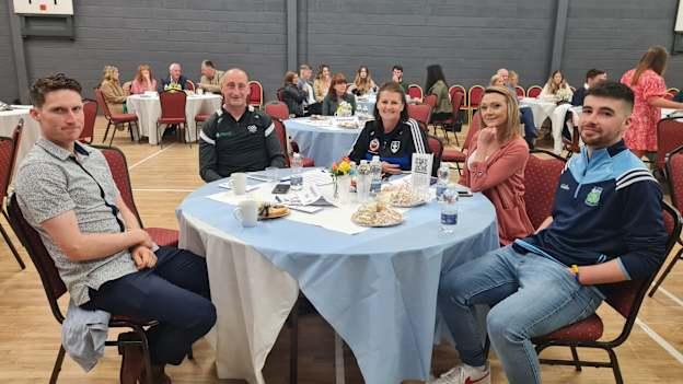Left to right are Danny Staunton (Wicklow Hurler), John Keenan (Snr Inter-county  Hurling Ref), Lisa Jackson (Wicklow CHWC Diversity Officer), and Nicky Dunne (Wicklow Ladies Footballer).