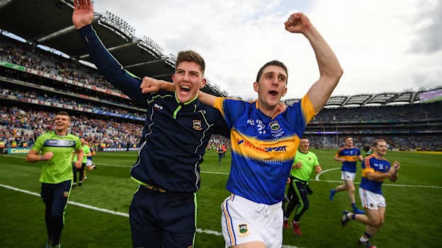 Steven O Brien and Barry Heffernan celebrating following the 2016 All Ireland Hurling Final.