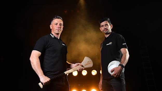 Former Cork hurler Anthony Nash, left, and former Dublin footballer Cian O’Sullivan in attendance at the EirGrid Timing Sponsorship Launch. EirGrid, Ireland’s grid operator, is now in its seventh year as the Official Timing Partner of the GAA.