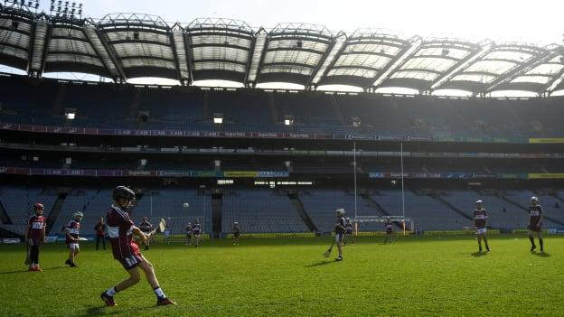 A general view of match action during the 2019 Littlewoods Ireland Ulster GAA Go Games Provincial Days’ in Croke Park in Dublin. 