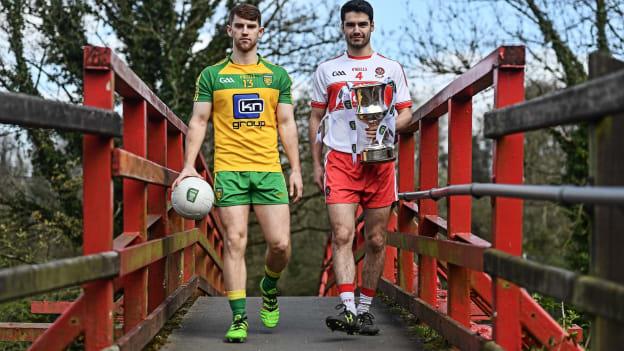 Lorcan Connor, Donegal, and Niall Keenan, Derry, pictured ahead of the EirGrid Ulster Under 21 Final.