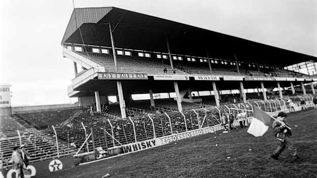 A general view of the old Cusack stand after its last match, the 1993 All-Ireland SFC Final between Derry and Cork, before demolition to make way for a new Cusack stand, as part of phase one of the redevelopment Corke Park. 