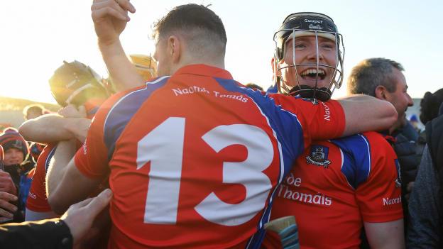 Shane Cooney celebrates following St Thomas' Galway SHC Final win in 2018.