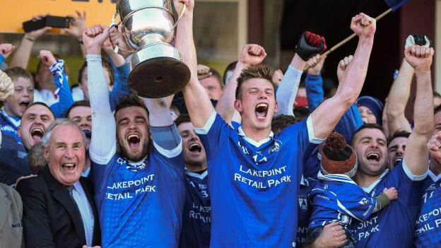 John Heslin celebrates winning the Westmeath SFC title in 2013