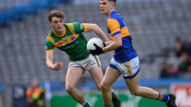Cian Boran was one of two survivors from the Naas CBS Hogan Cup team of last year that picked up another Leinster medal this afternoon. 