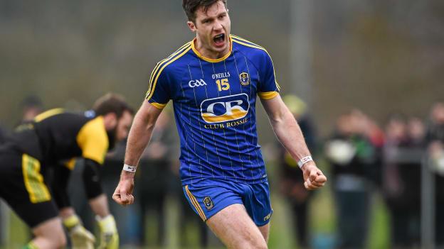 Cathal Cregg celebrates against Donegal