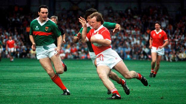 Teddy McCarthy of Cork in action against Jimmy Browne, left, and Peter Ford of Mayo during the All-Ireland Senior Football Championship Final between Cork and Mayo at Croke Park in Dublin. Photo by Ray McManus/Sportsfile