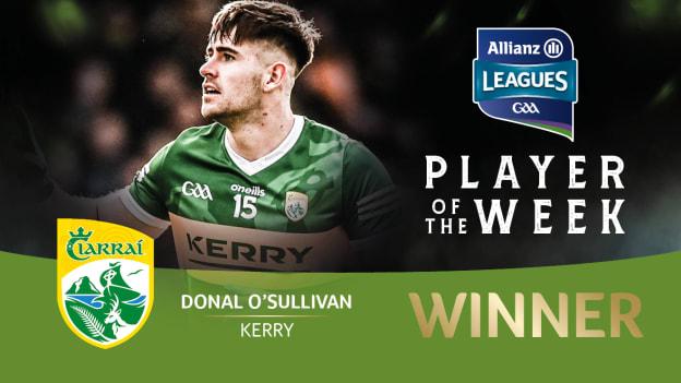 GAA.ie Footballer of the Week Donal O'Sullivan.