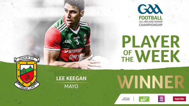 Mayo's Lee Keegan is the GAA.ie Footballer of the Week.