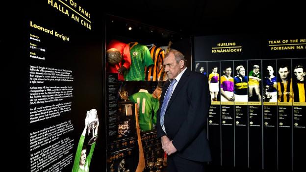 Former Limerick hurler Leonard Enright pictured after being announced as a 2018 inductee into the GAA Museum Hall of Fame.
