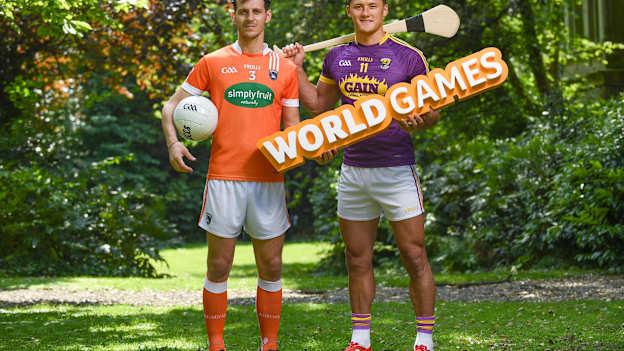 Applications for the Global Games Development Fund 2021 are now open. Pictured are from left, Jamie Clarke of Armagh and Lee Chin of Wexford.