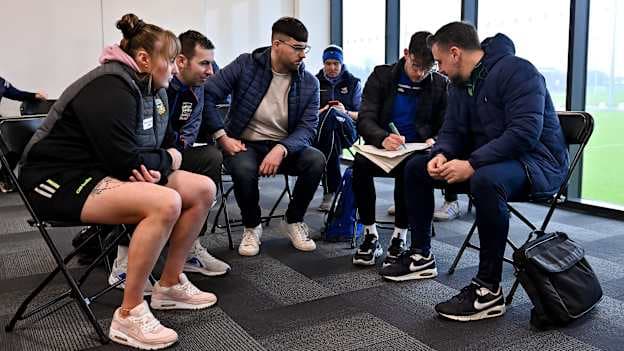 Pictured at the Leinster GAA Games Development Expansion Launch are some of the new Games Promotion Officers taking part in a workshop. 