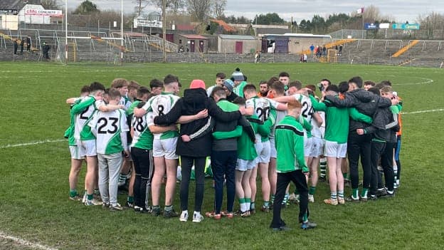 Abbey CBS players and management pictured before their dramatic All-Ireland semi-final victory over St. Attracta's. 