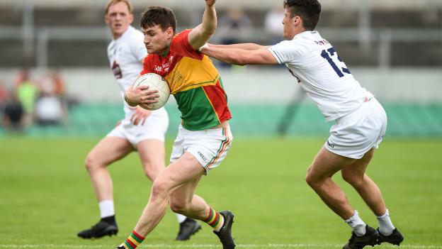 Ciaran Moran, Carlow, on the attack against Kildare in Tullamore.