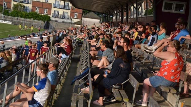 A large crowd gathered at TEG Cusack Park to watch Offaly Green play Westmeath in the Corn William Robinson final. 