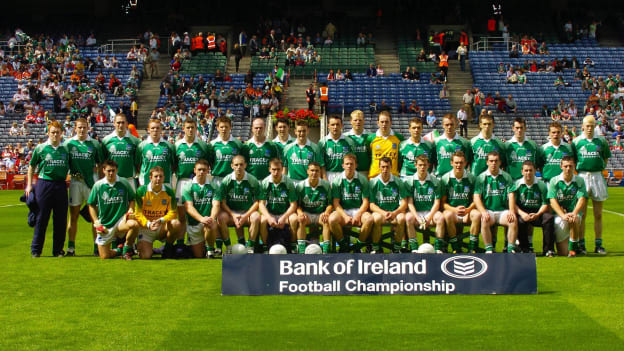 The Fermanagh panel that defeated Armagh in the 2004 All-Ireland SFC Quarter-Final. 