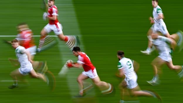 Sean Powter of Cork on his way to scoring his side's third goal during the Allianz Football League Division 2 match between Cork and Limerick at Páirc Ui Chaoimh in Cork. Photo by Eóin Noonan/Sportsfile