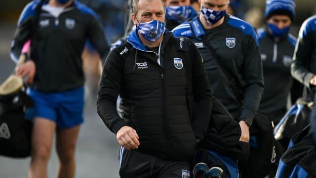Waterford manager, Liam Cahill, pictured before the Munster SHC Final against Limerick. 