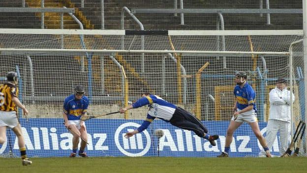 Brendan Cummins makes a spectacular penalty save against Kilkenny in the 2006 Allianz Hurling League. 