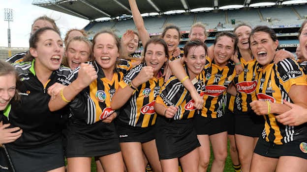 Kilkenny players celebrating at Croke Park.