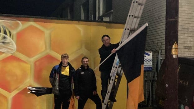 Letterkenny has been turned black and amber by St. Eunan's club members. 