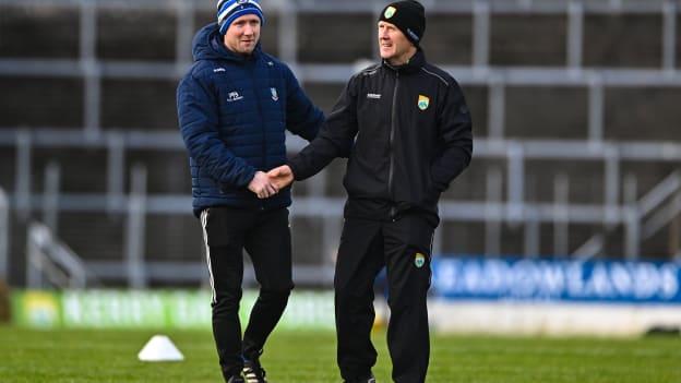 Monaghan manager Vinnie Corey, and Kerry boss Jack O'Connor pictured at Fitzgerald Stadium. Photo by Eóin Noonan/Sportsfile