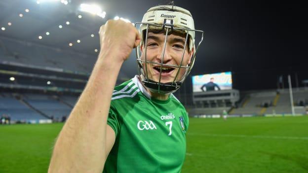 Limerick's Kyle Hayes celebrates at Croke Park.