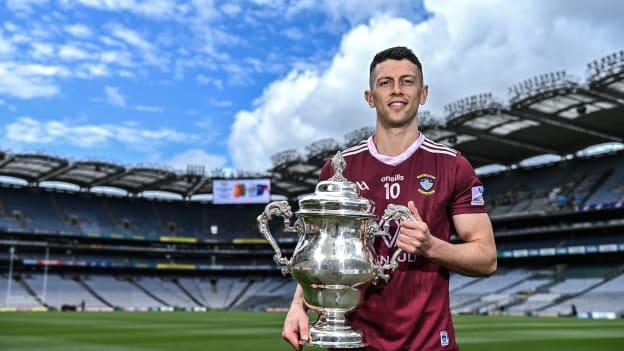 Westmeath footballer Ronan O'Toole is pictured at a GAA promotional event for the final of the inaugural Tailteann Cup between Cavan and Westmeath at Croke Park. 