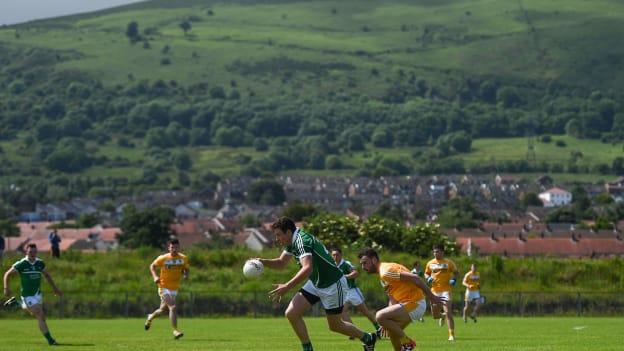 Thomas Childs in action for Limerick at Corrigan Park.