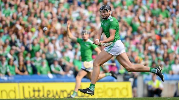 Gearoid Hegarty in full-flight against Kilkenny in the 2019 All-Ireland SHC semi-final.