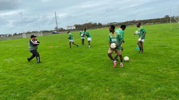Ardglass GAC's Ghanaian recruits have shown a natural aptitude for Gaelic Football. 