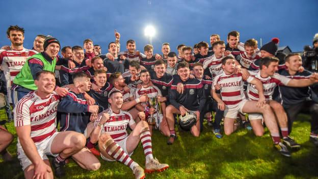 Sleacht Néill ag ceiliuradh i 2019 tar éis a mbua ar Dhún Lathaí i gCluiche Ceannais Iomána Chraobh Uladh