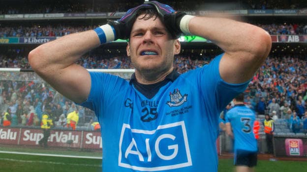 Kevin McManamon after the 2015 All Ireland final 