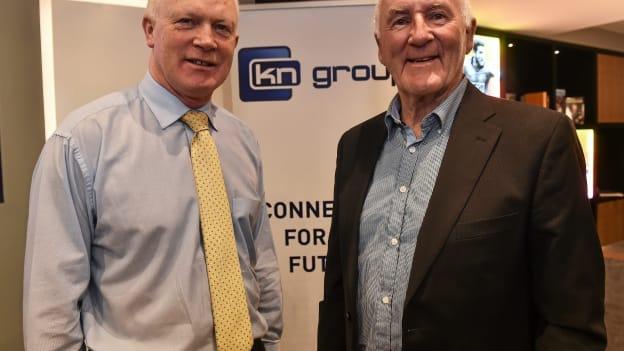 Barney Rock and Eddie Keher pictured at the KN Group All Ireland Golf Challenge launch.