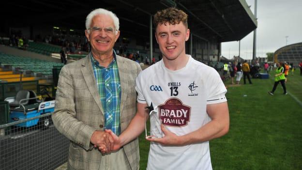 Promising Kildare forward Jimmy Hyland won the EirGrid Under 20 Leinster award.