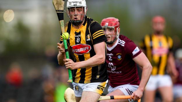 Cian Kenny, Kilkenny, and Darragh Egerton, Westmeath, in Leinster SHC action at TEG Cusack Park.