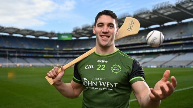 John West Féile Ambassador and Limerick hurler Seán Finn in attendance during the John West Féile 2022 Launch at Croke Park in Dublin. 