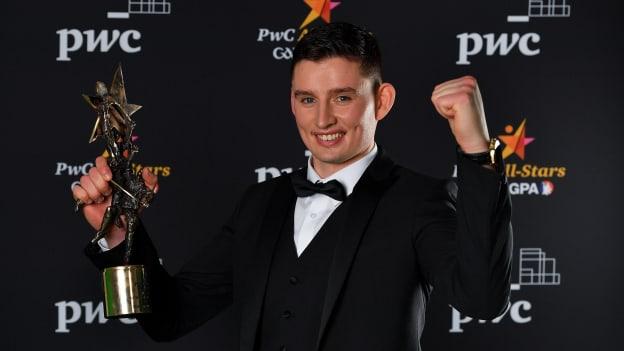 Gearóid Hegarty of Limerick with his PwC GAA/GPA Hurler of the Year award for 2020. 