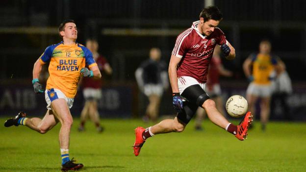 Slaughtneil star Chrissy McKaigue in action at Healy Park, Omagh.